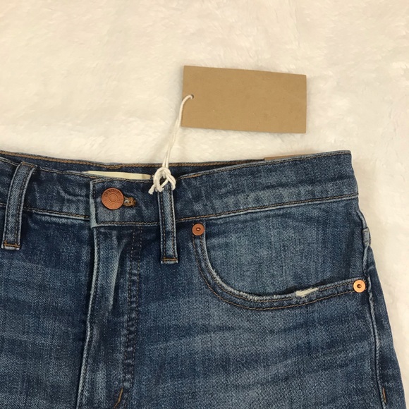 NWT MADEWELL bermuda denim shorts medium wash 28 - Picture 7 of 16